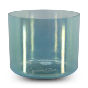Crystal Tones 10インチ G-25 Aqua Aura Gold Crystal Tones Supergrade True Tone 16 Inch A# Singing Bowl