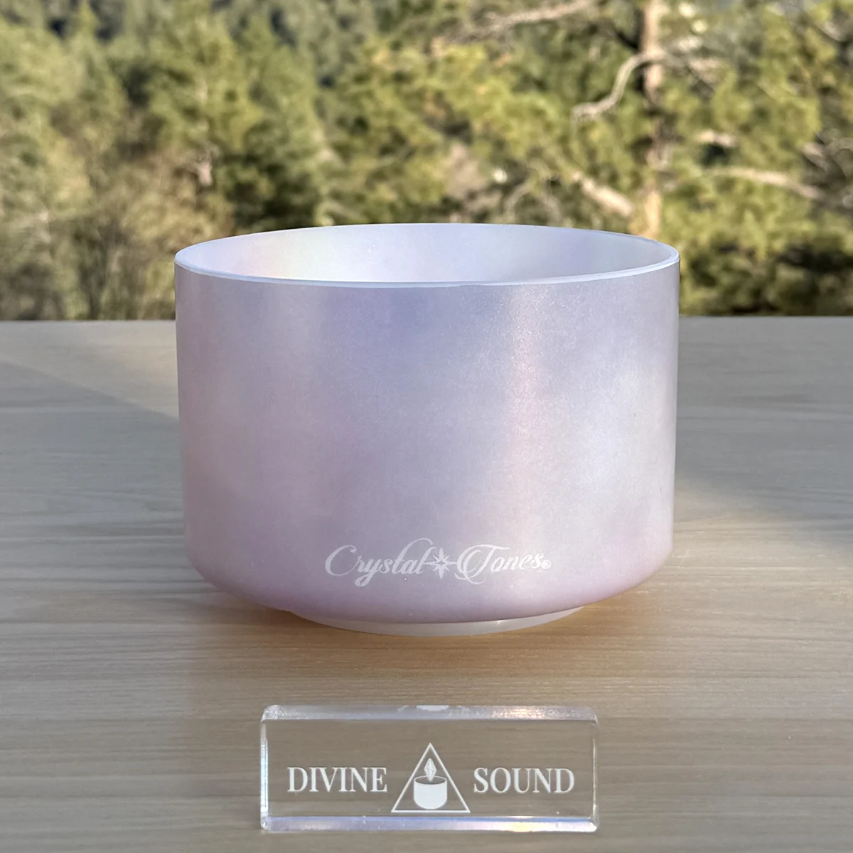 St. Germain Sky, Platinum (Inside) 6" A# 0 Crystal Tones singing bowl