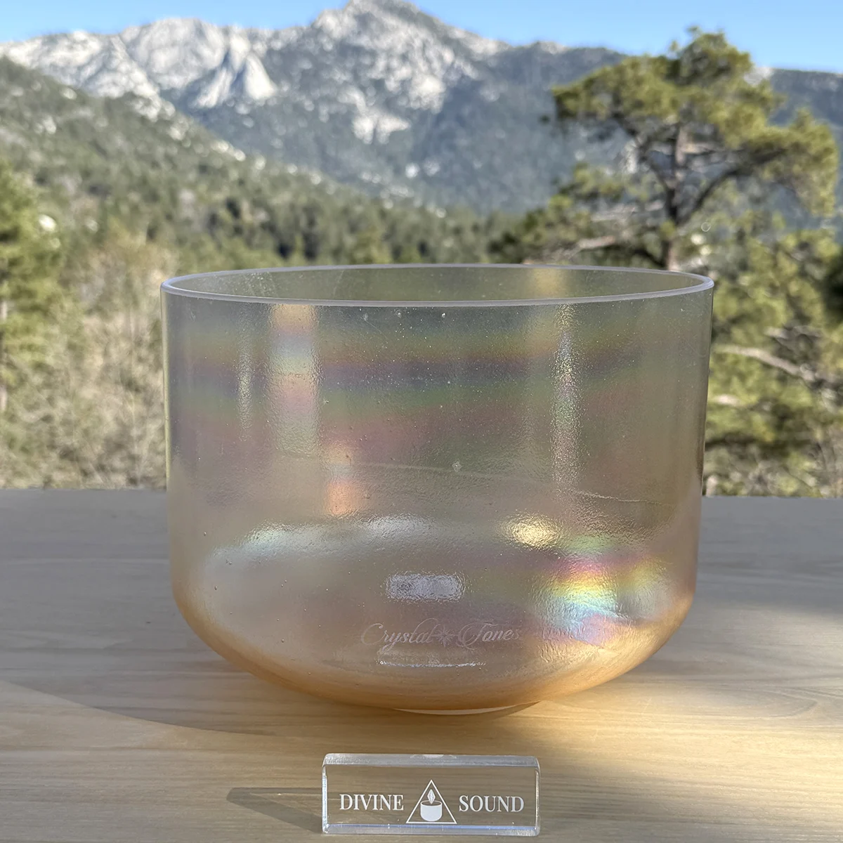 Platinum, Grandmother (Base) 10" C -30 Crystal Tones® Singing Bowl - Image 3