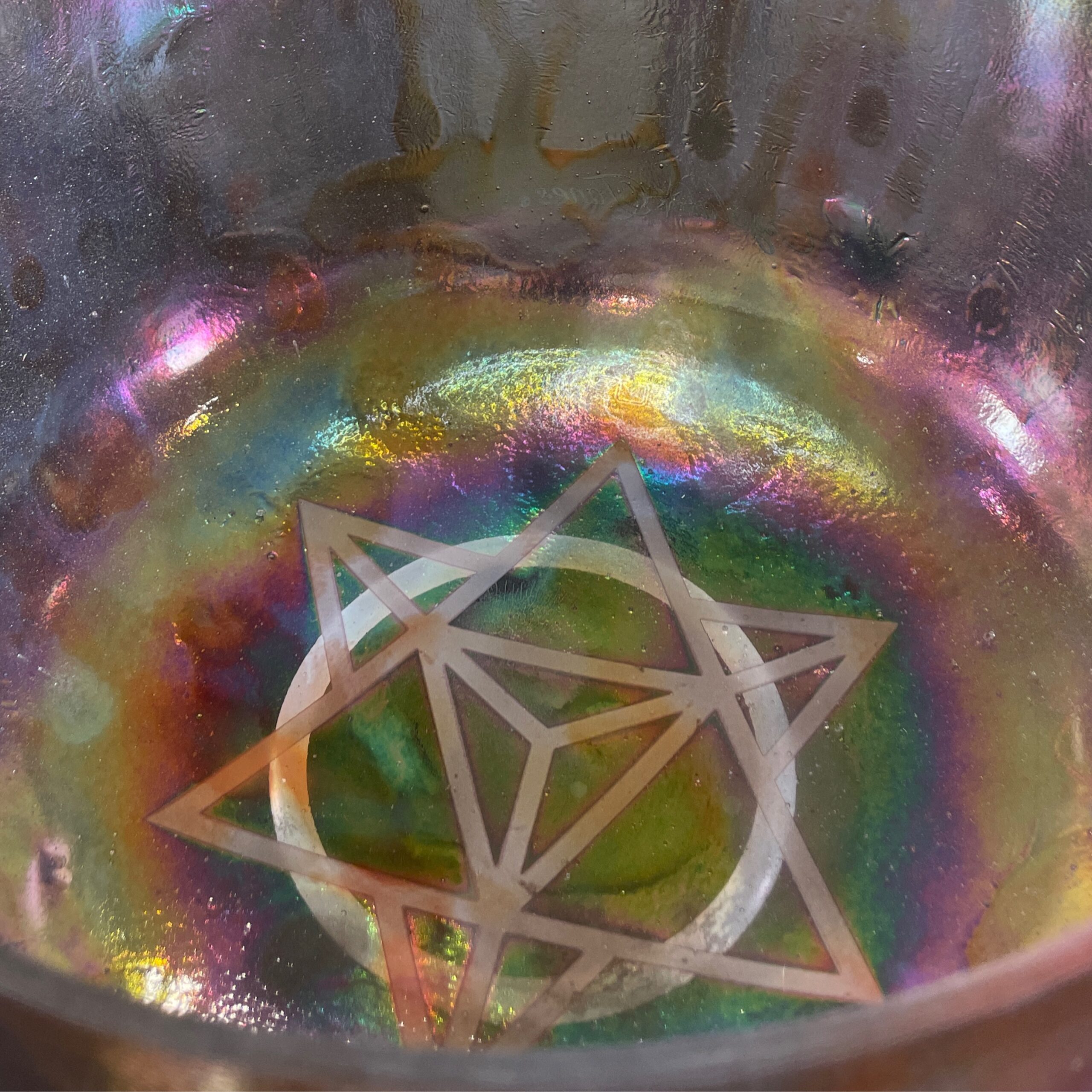 Divine Twin Violet Flame Kryon 12" F -10 Crystal Tones singing bowl