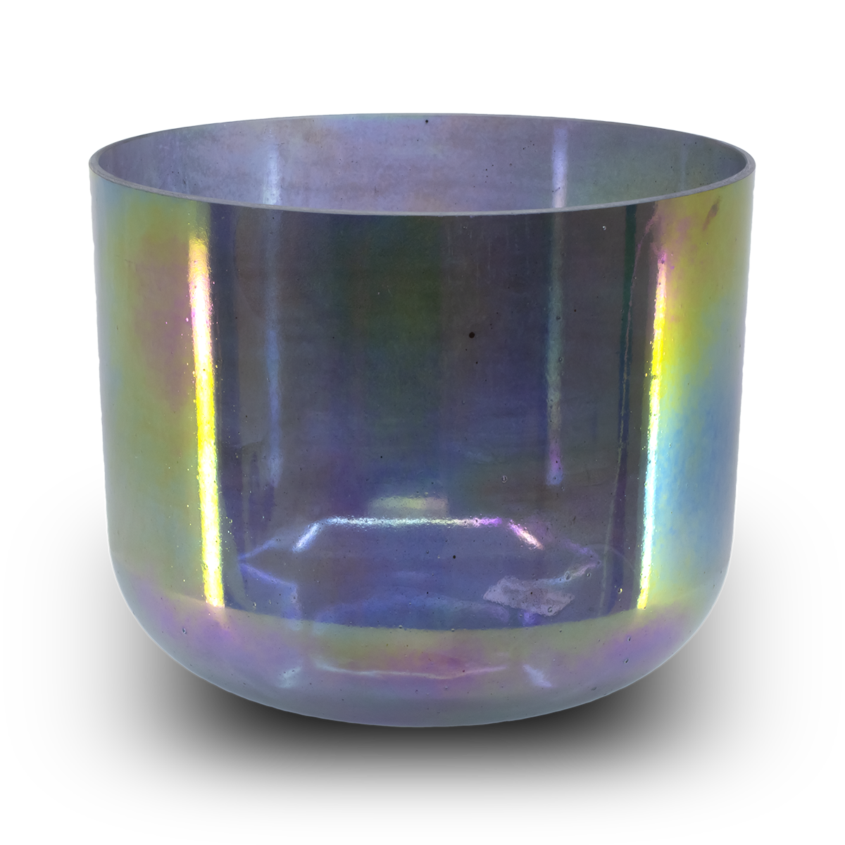 Shungite, Platinum, Aqua Aura Gold (inside) 10" F# -30 Crystal Tones singing bowl