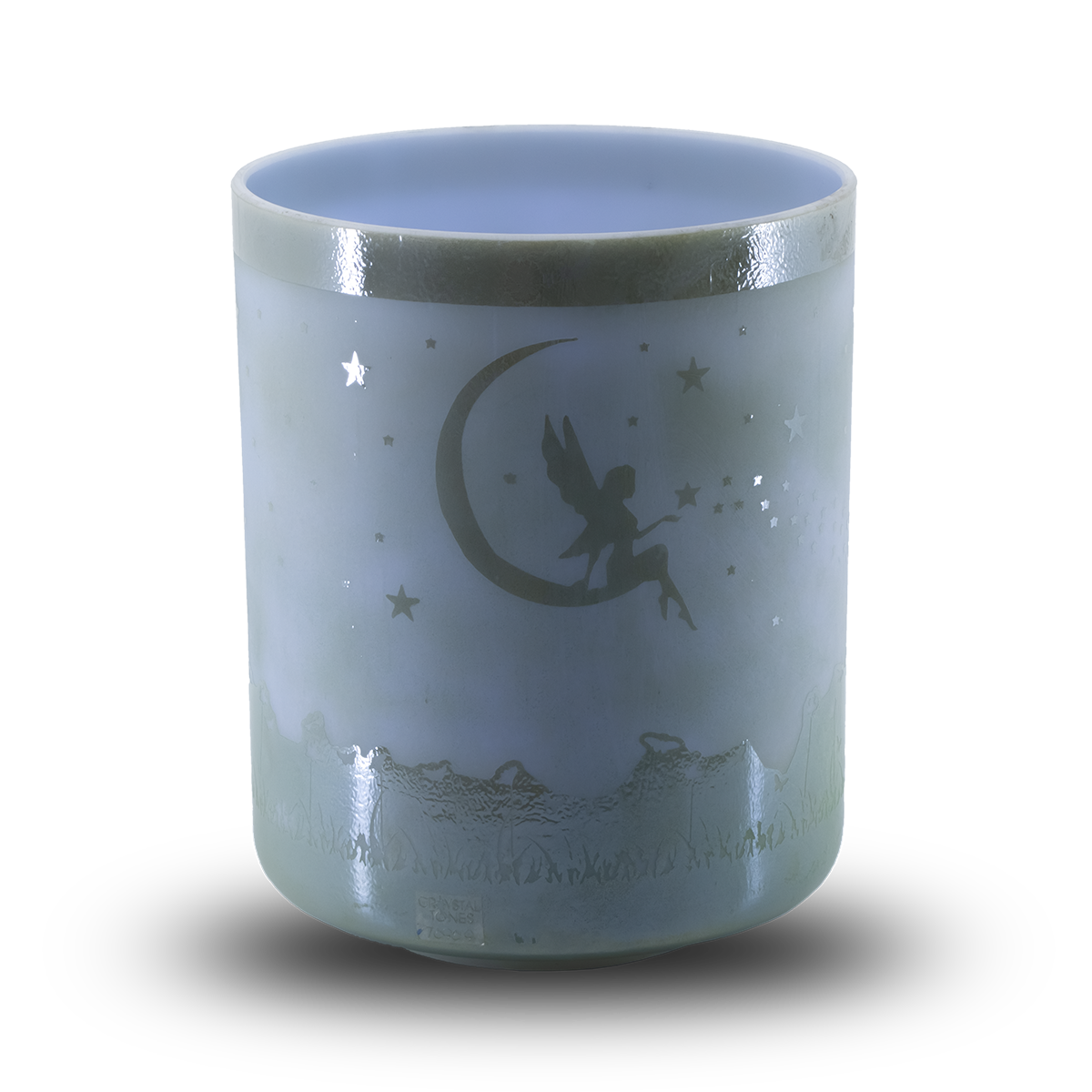 Mt. Shasta Serpentine, White Light Angel Gold w/ Etched Midnight Fairy Dream 6" B 0