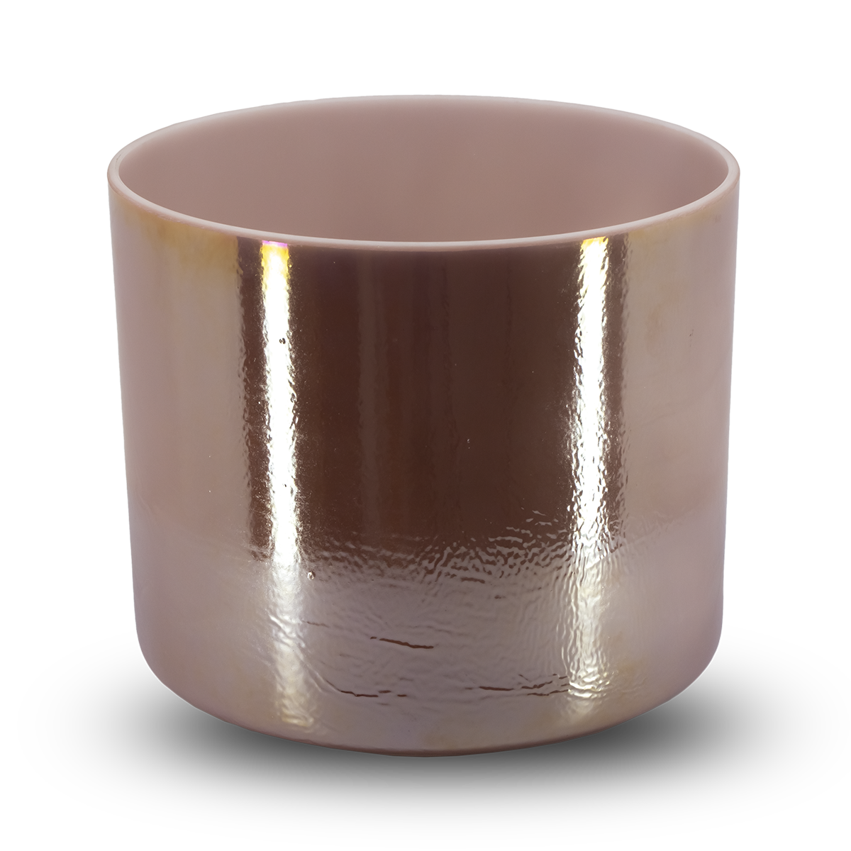 Rose Quartz, Palladium 7" F -5 Crystal Tones singing bowl