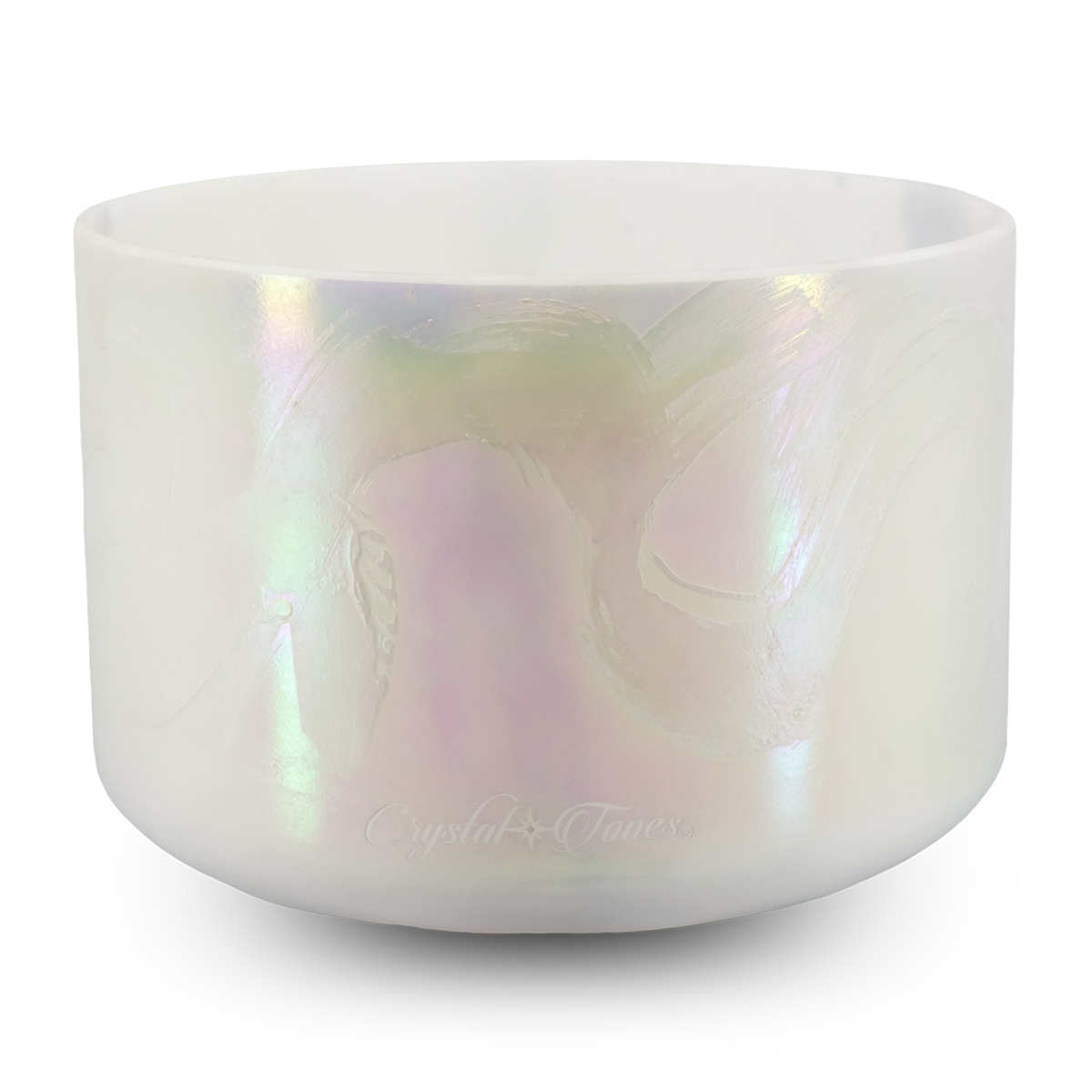 Larimar, Rose Quartz, Platinum 10" C 0 Crystal Tones singing bowl