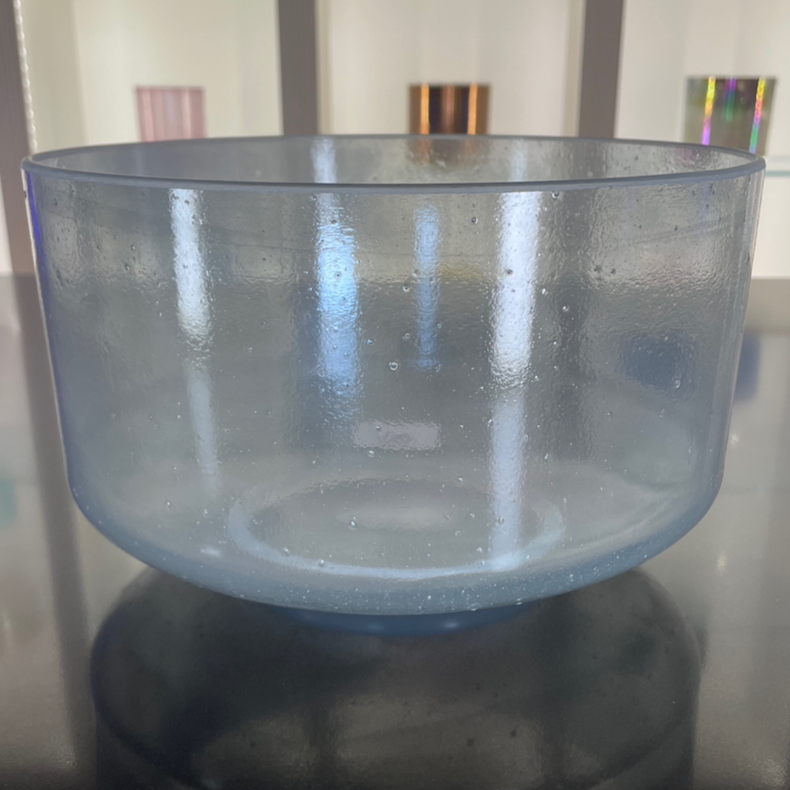 Moldavite 10" C +10 Crystal Tones singing bowl